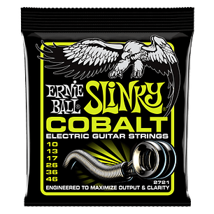 P02721 Set 6 Cuerda G Eléctrica Regular Slinky Cobalt 10-46 Ernie Ball