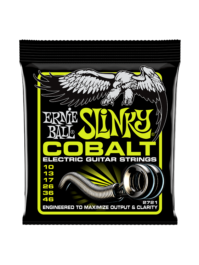 P02721 Set 6 Cuerda G Eléctrica Regular Slinky Cobalt 10-46 Ernie Ball 1