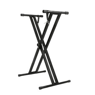 Q2XC2 Atril Para Teclado Barra Doble  HEBIKUO