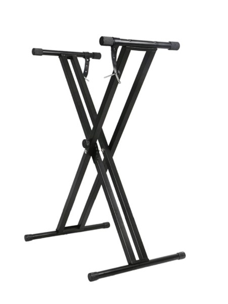 Q2XC2 Atril Para Teclado Barra Doble  HEBIKUO 1