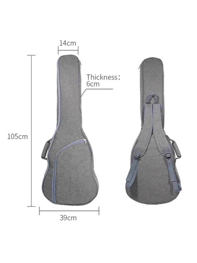  DB-22 Funda Guitarra Eléctrica Acolchada HEBIKUO 2