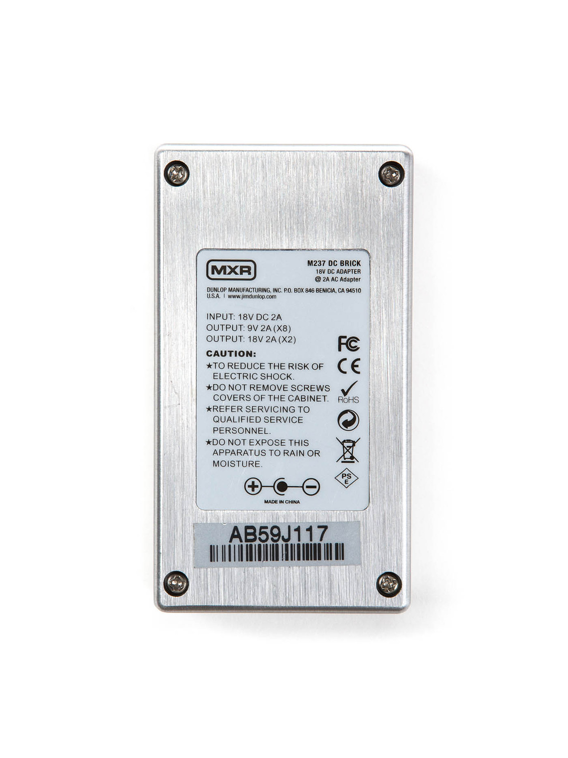 M237 DC Brick Fuente de Alimentación multiples pedales MXR 6