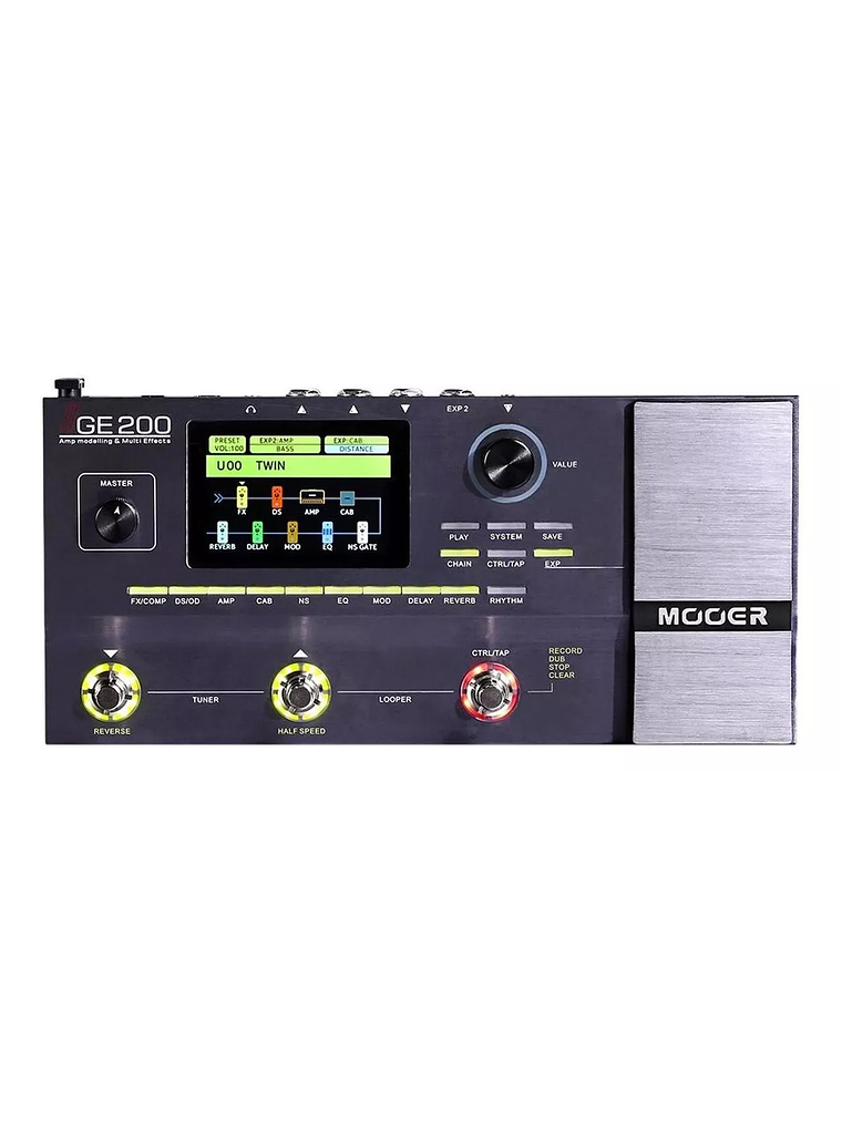 GE200 Pedal Multiefecto Plateado Mooer 1