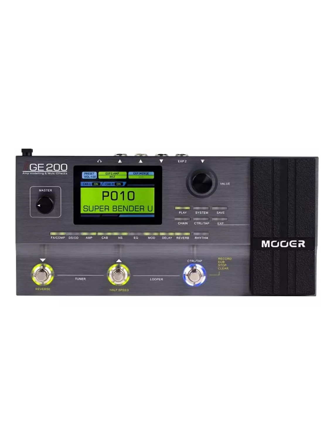 GE200 Pedal Multiefecto Plateado Mooer 4