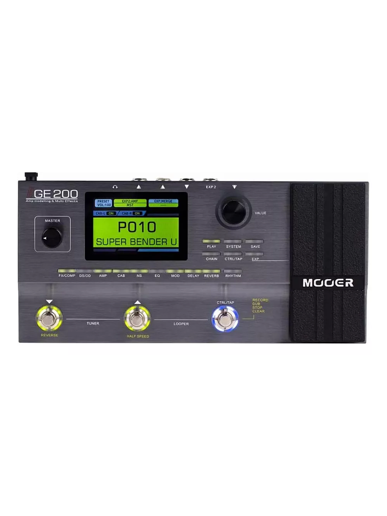 GE200 Pedal Multiefecto Plateado Mooer 4