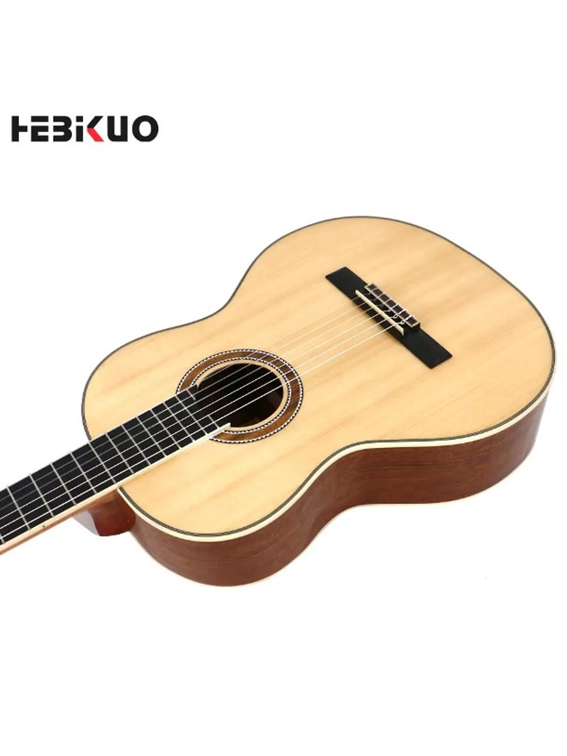 E39-210 Guitarra Acústica Cuerdas De Nylon Hebikuo 4