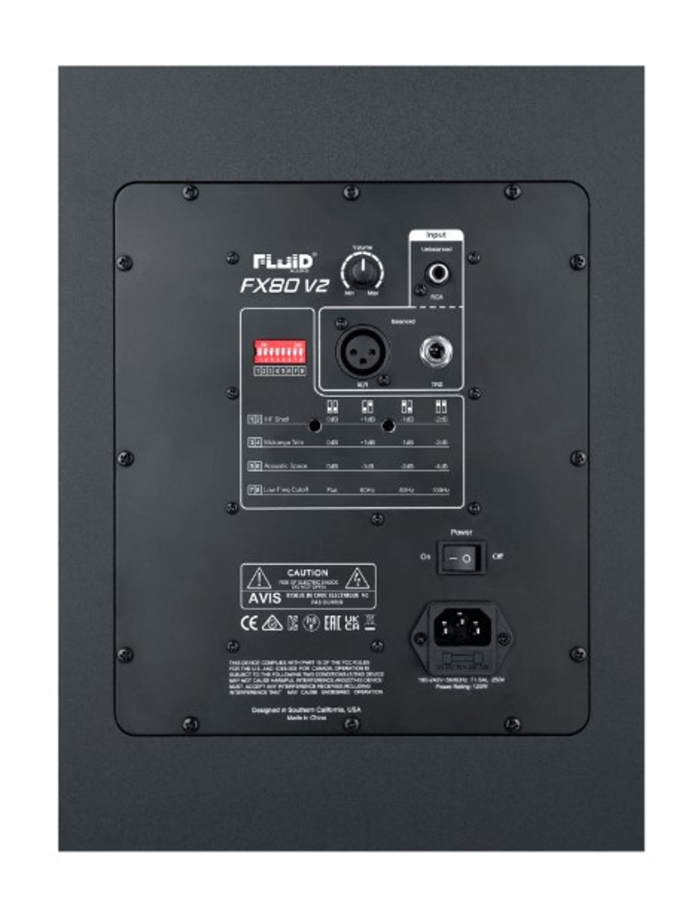 FX80v2 Monitor De Estudio Activo 8″ Fluid Audio 2