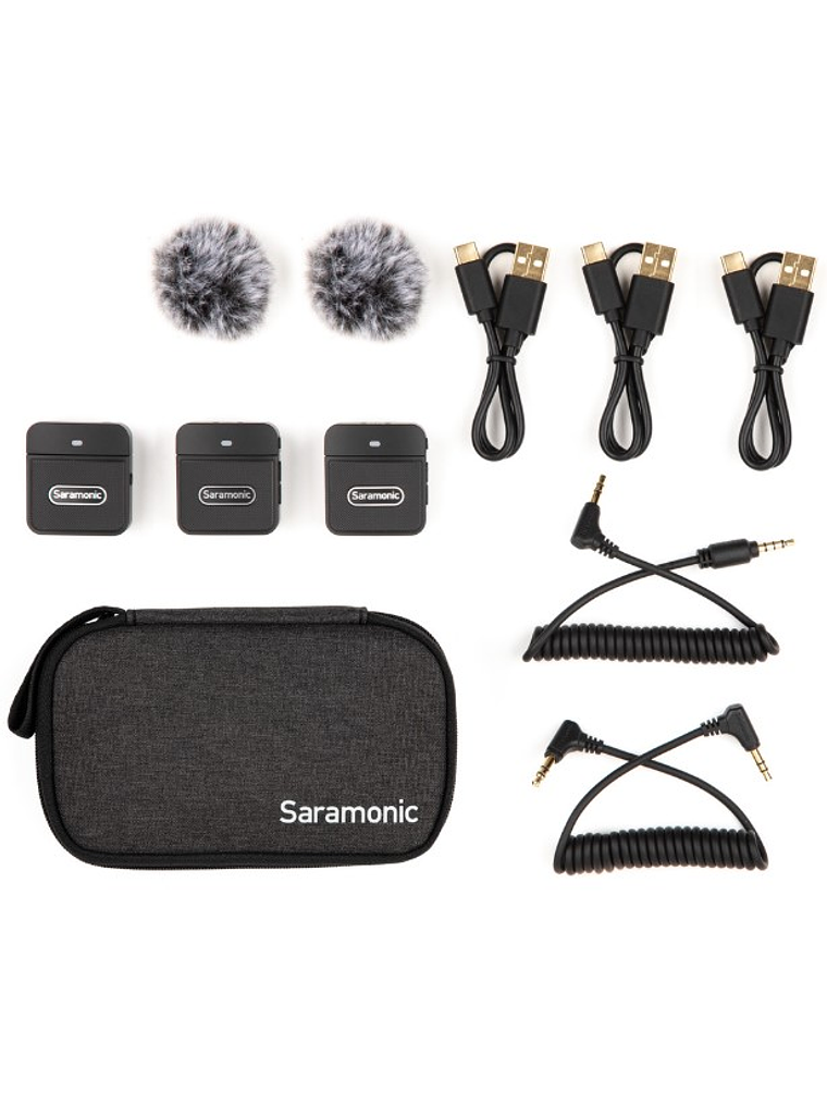  Blink 100 B2 Sistema de 2 Microfonos Inalambricos Con 3.5MM Saramonic 1