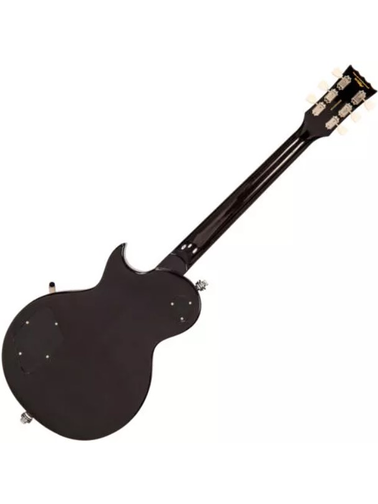 V100BLB Guitarra Eléctrica Vintage  Reeditada Con Bigsby Color Negro Vintage 6