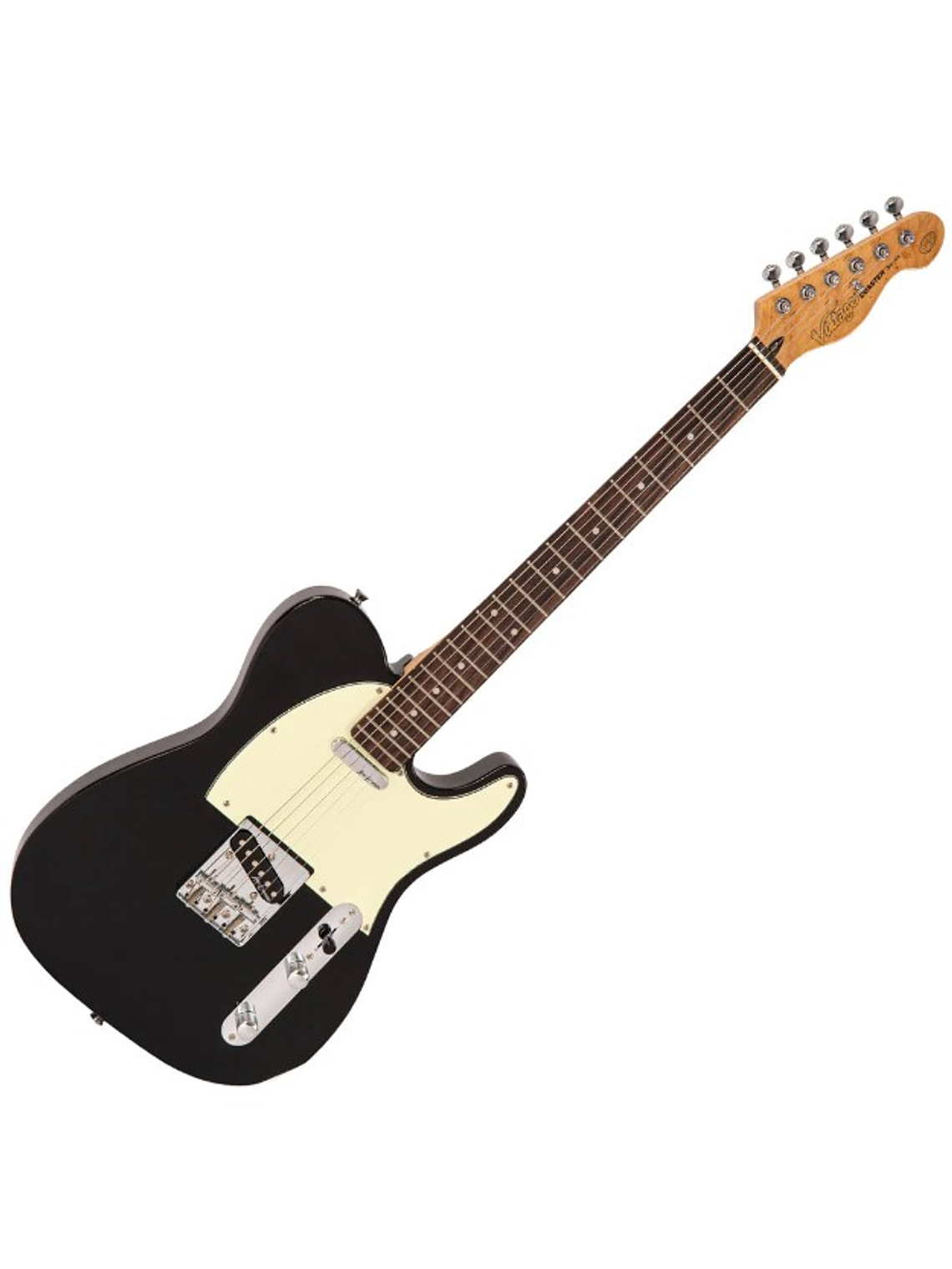 V20BLK Guitarra Eléctrica  De La Serie Coaster , Color Negro Boulevard Vintage 1