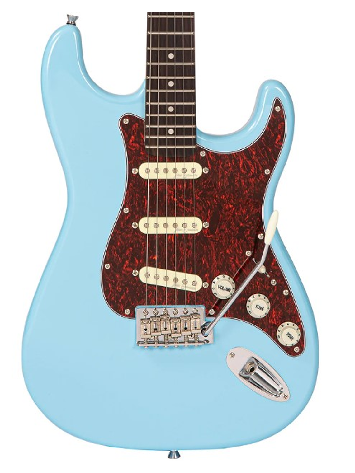 V60LB Guitarra Eléctrica De La Serie Coaster  En Color Azul Laguna Vintage 2