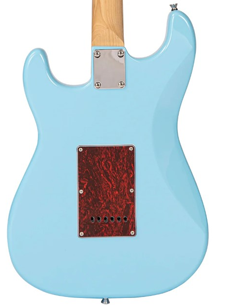 V60LB Guitarra Eléctrica De La Serie Coaster  En Color Azul Laguna Vintage 7