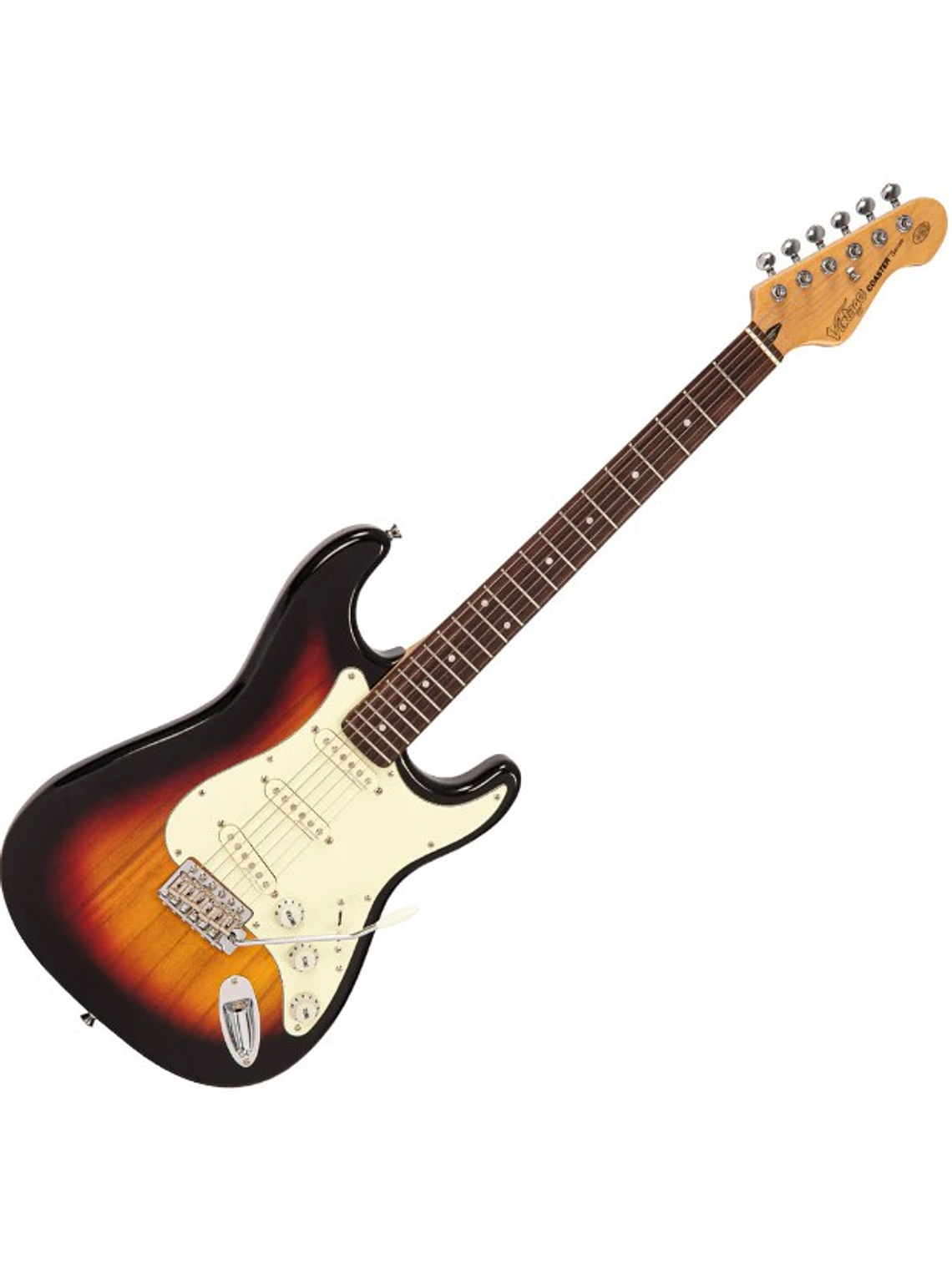 V60SB Guitarra Eléctrica De La Serie Coaster , 3 Tonos, Sunburst Vintage  1