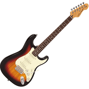 V60SB Guitarra Eléctrica De La Serie Coaster , 3 Tonos, Sunburst Vintage 