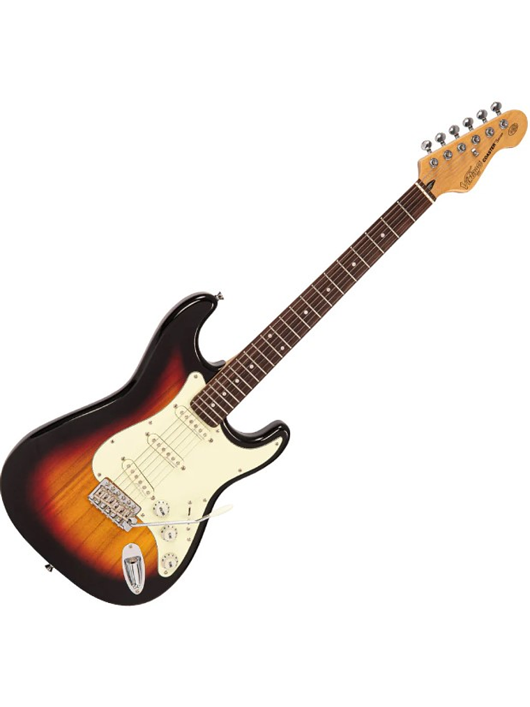 V60SB Guitarra Eléctrica De La Serie Coaster , 3 Tonos, Sunburst Vintage  1