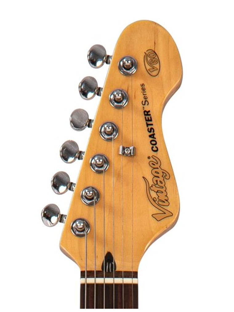 V60VW Guitarra Eléctrica De La Serie Coaster Color Blanco Vintage 3