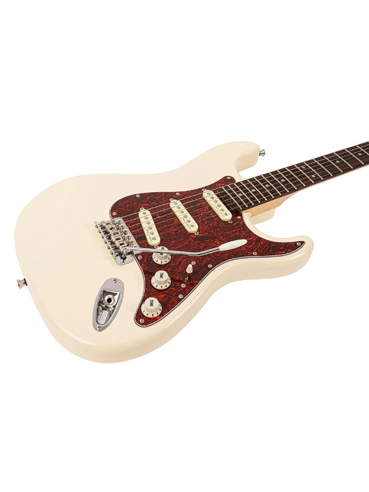 V60VW Guitarra Eléctrica De La Serie Coaster Color Blanco Vintage 6