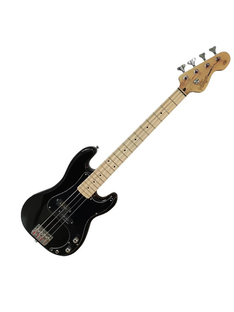 V30MBLK Bajo De La Serie Coaster  De Arce, Color Negro Brillante Vintage 1