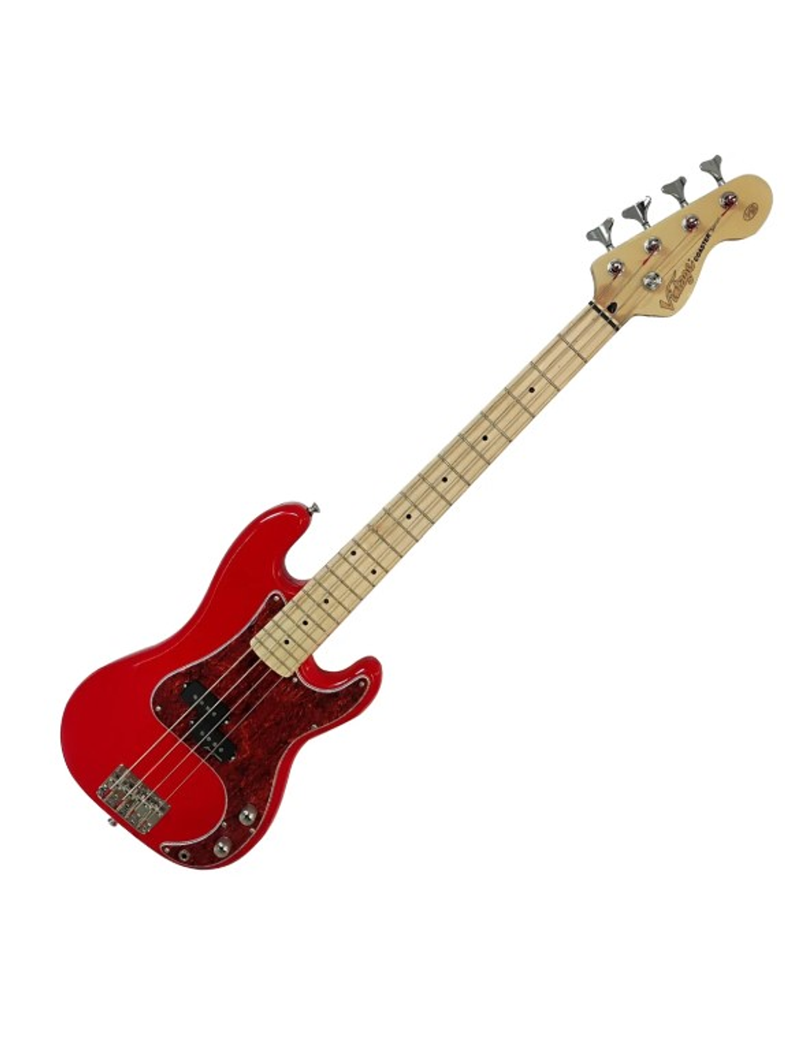 V30MRD Bajo De La Serie Coaster V30 De Arce, Color Rojo Brillante Vintage 1