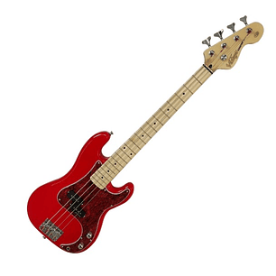 V30MRD Bajo De La Serie Coaster V30 De Arce, Color Rojo Brillante Vintage