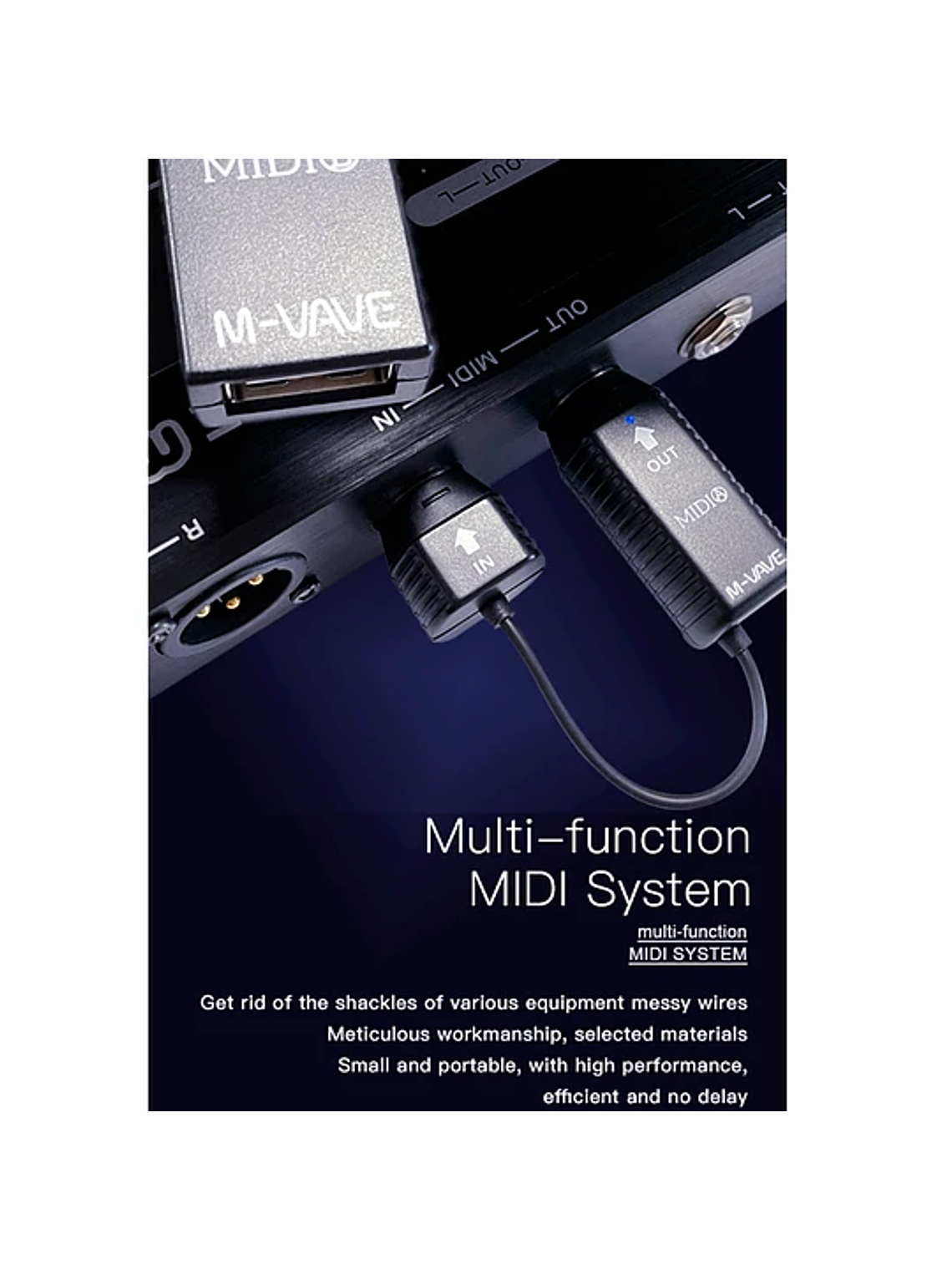 Sistema MIDI Bluetooth Inalámbrico M-VAVE 3