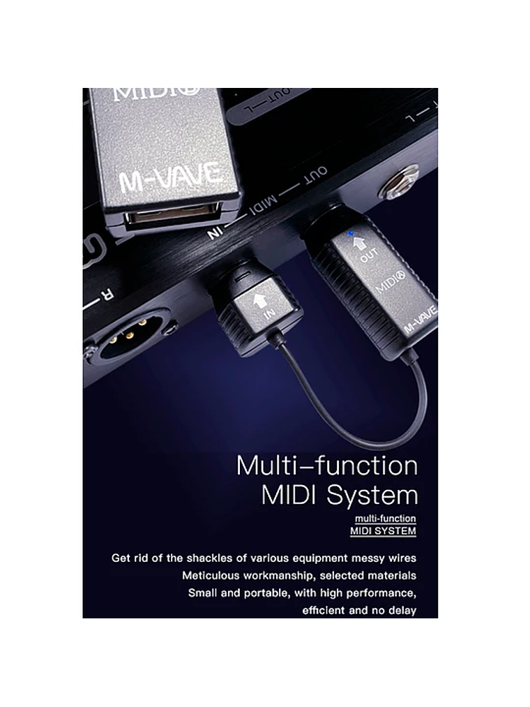 Sistema MIDI Bluetooth Inalámbrico M-VAVE 3