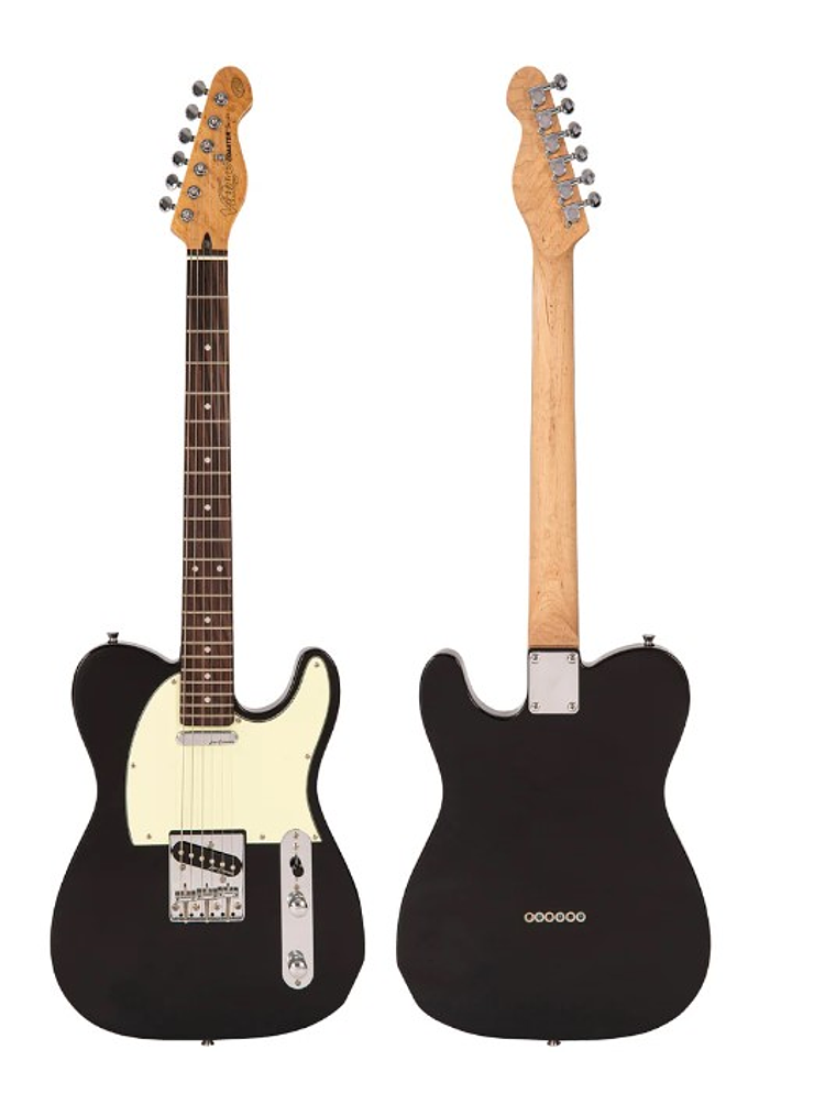 VIP-V20BLK Pack De Guitarras Eléctricas Serie Coaster, Color Negro Boulevard Vintage 12