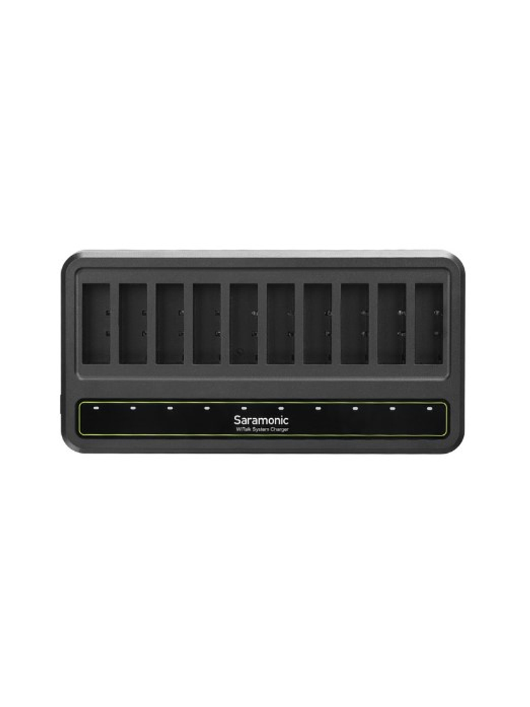 WiTalk CB Cargador de 10 bahías para auriculares y concentrador de intercomunicación Saramonic 2