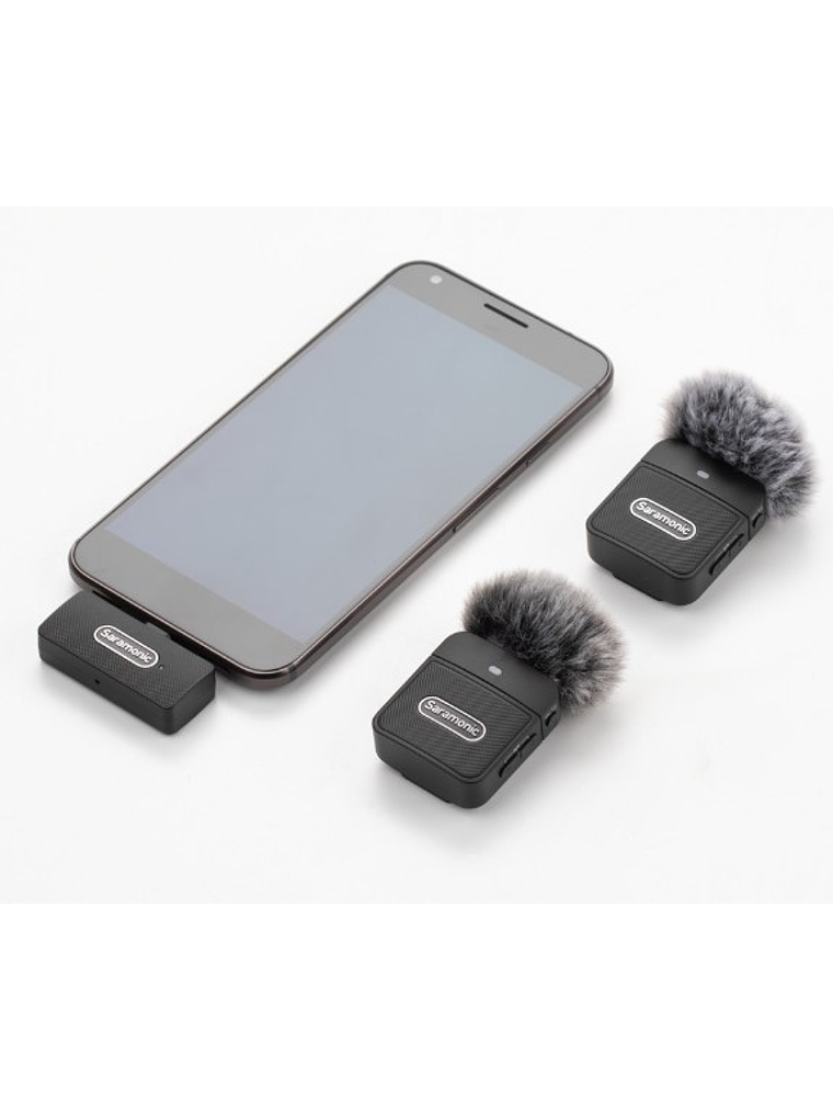 Blink 100 B6 Micrófono Inalámbrico Con Clip Para Dos Personas, Para IPhone 15, Dispositivos Android, iPads Y Computadoras Con USB-C Saramonic 6