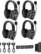 WiTalk WT4D Sistema De Intercomunicación Inalámbrico Con Auriculares Duales De 1,9 GHz y Dúplex Completo Para 4 Personas Con Estuche Rígido Saramonic - Miniatura 1