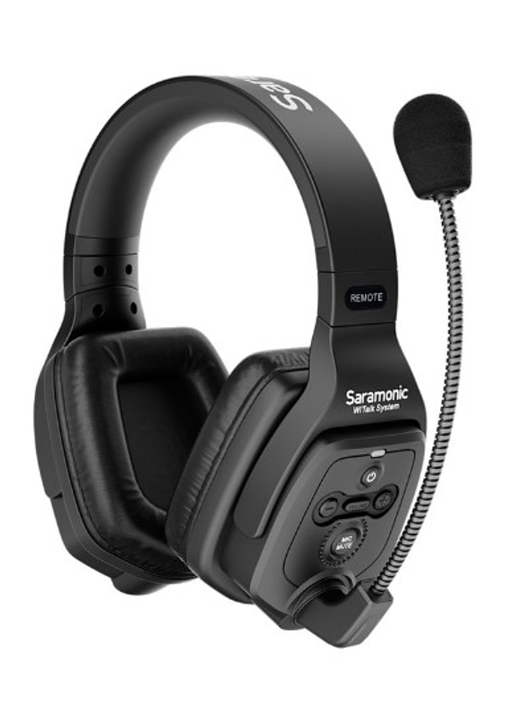 WiTalk WT4D Sistema De Intercomunicación Inalámbrico Con Auriculares Duales De 1,9 GHz y Dúplex Completo Para 4 Personas Con Estuche Rígido Saramonic 4