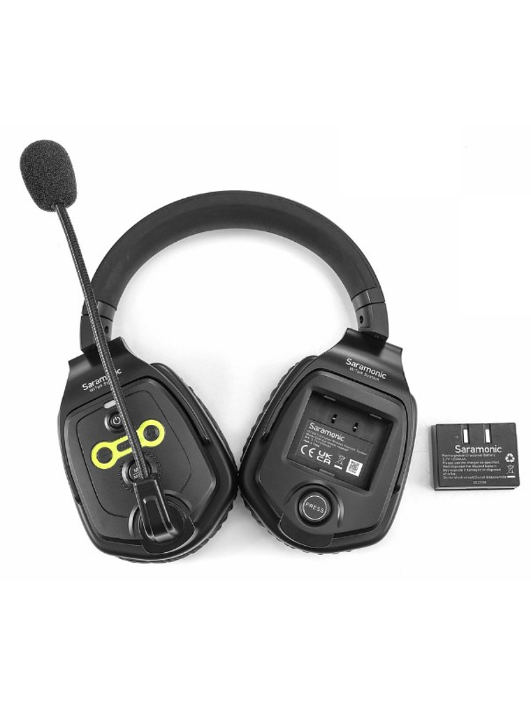 WiTalk WT4D Sistema De Intercomunicación Inalámbrico Con Auriculares Duales De 1,9 GHz y Dúplex Completo Para 4 Personas Con Estuche Rígido Saramonic 9