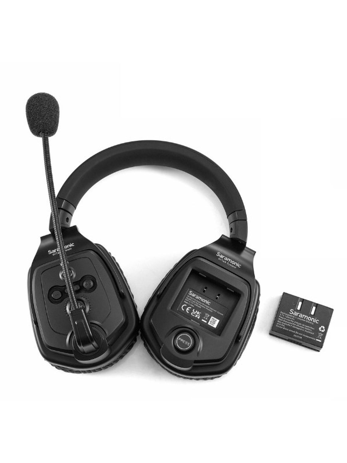 WiTalk WT4D Sistema De Intercomunicación Inalámbrico Con Auriculares Duales De 1,9 GHz y Dúplex Completo Para 4 Personas Con Estuche Rígido Saramonic 10