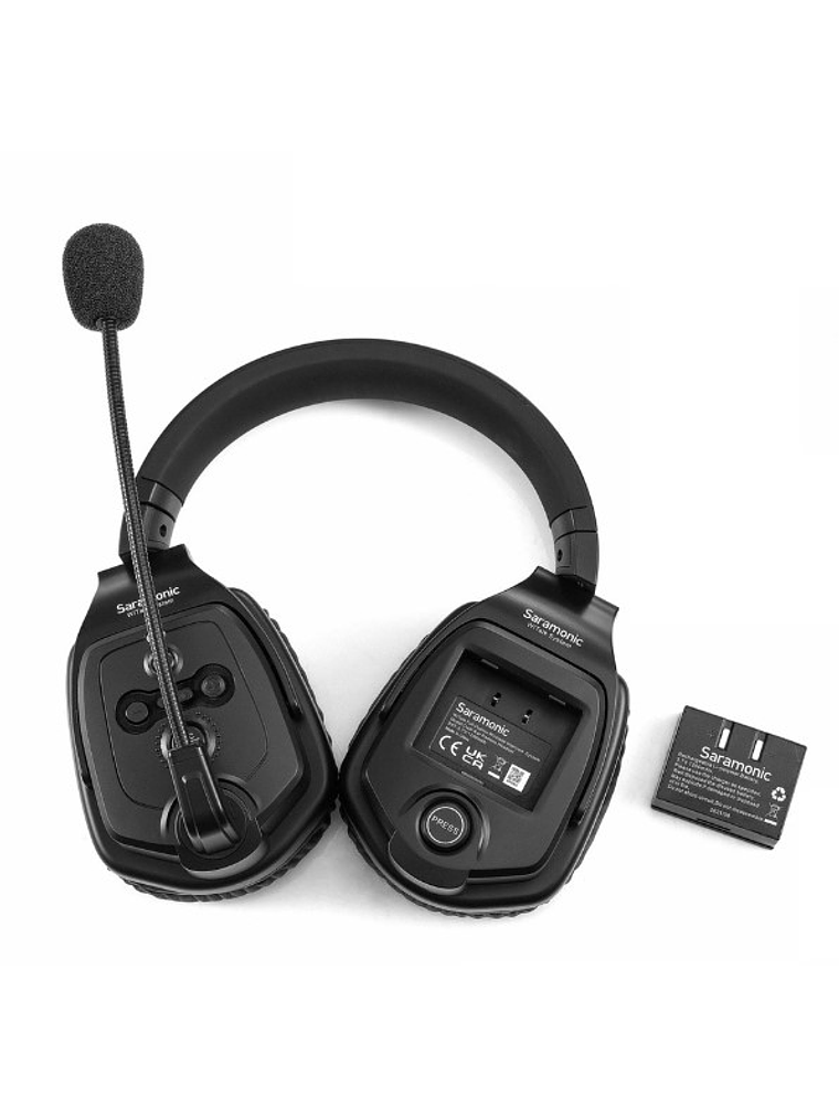 WiTalk WT4D Sistema De Intercomunicación Inalámbrico Con Auriculares Duales De 1,9 GHz y Dúplex Completo Para 4 Personas Con Estuche Rígido Saramonic 10