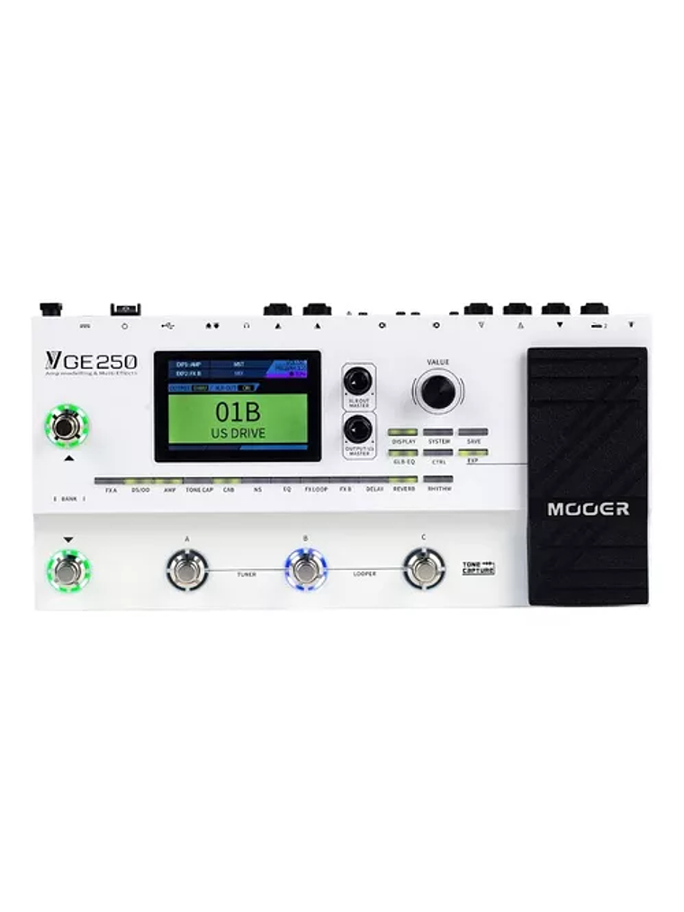 Pedal multiefecto GE 250 Blanco MOOER 1