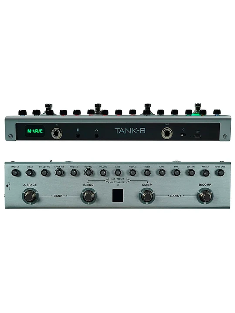 Pedal multiefecto Para Bajo TANK B Interface M-VAVE 3