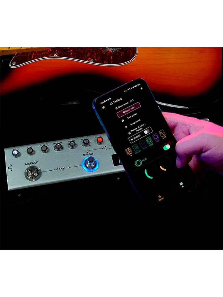 Pedal multiefecto Para Bajo TANK B Interface M-VAVE 4