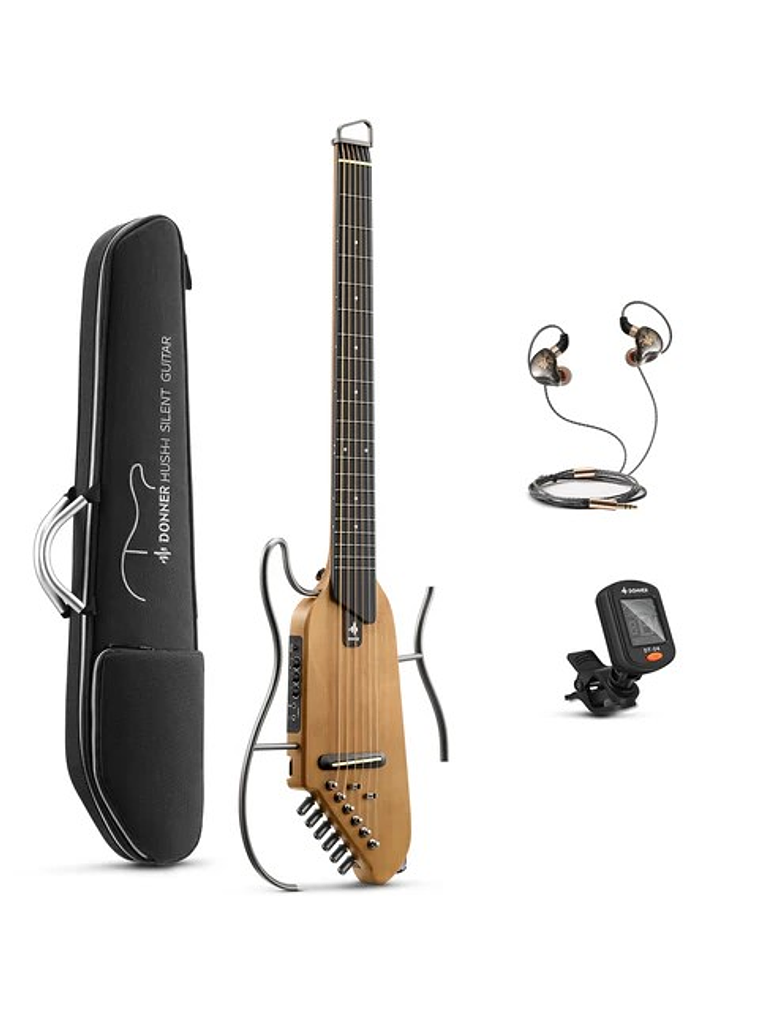 HUSH-I Kit De Guitarra Acústica-Eléctrica Donner 1