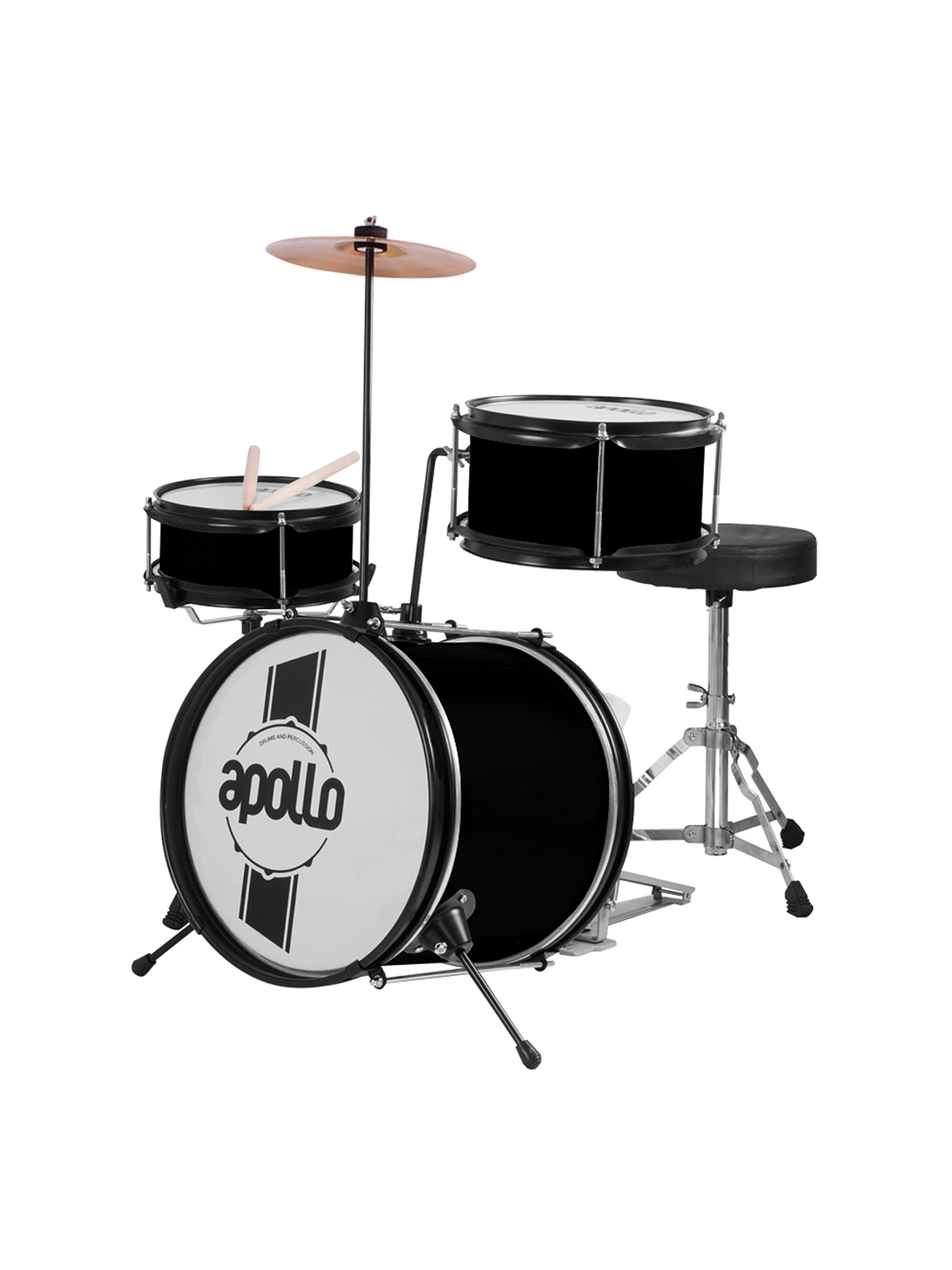 Batería de Niño EBNI3 Negra Apollo 2