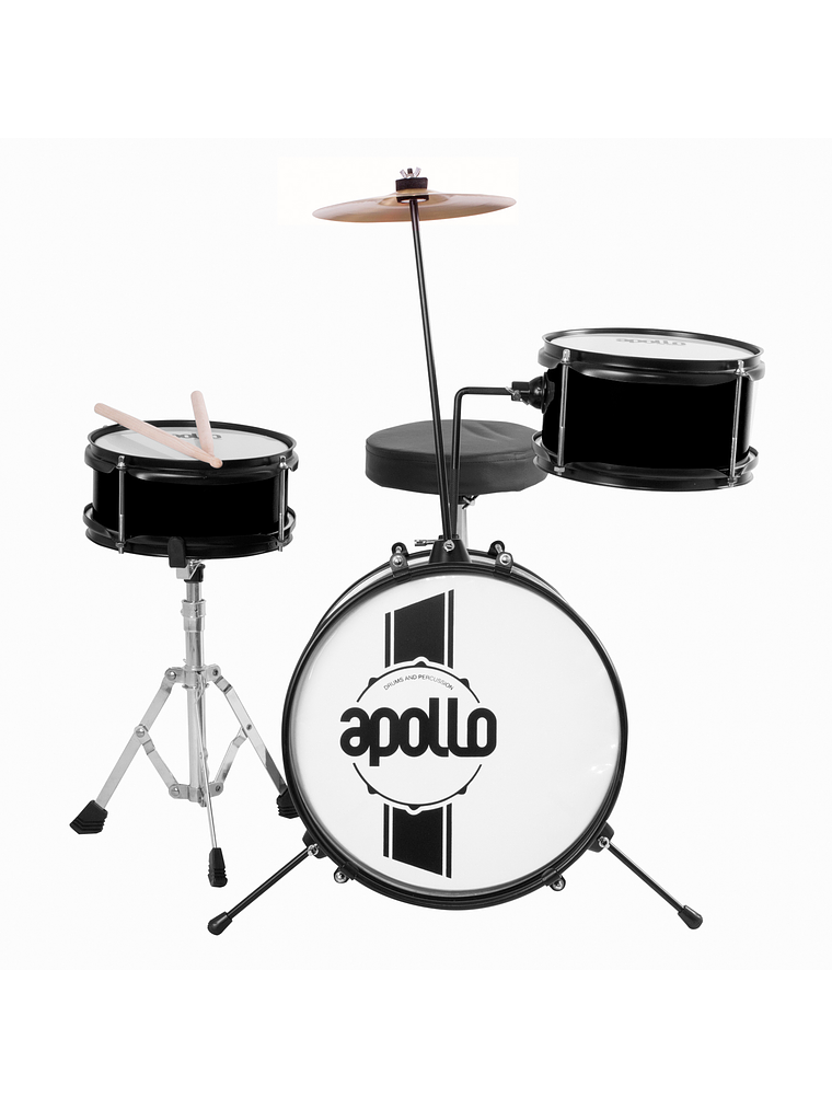 Batería de Niño EBNI3 Negra Apollo 4