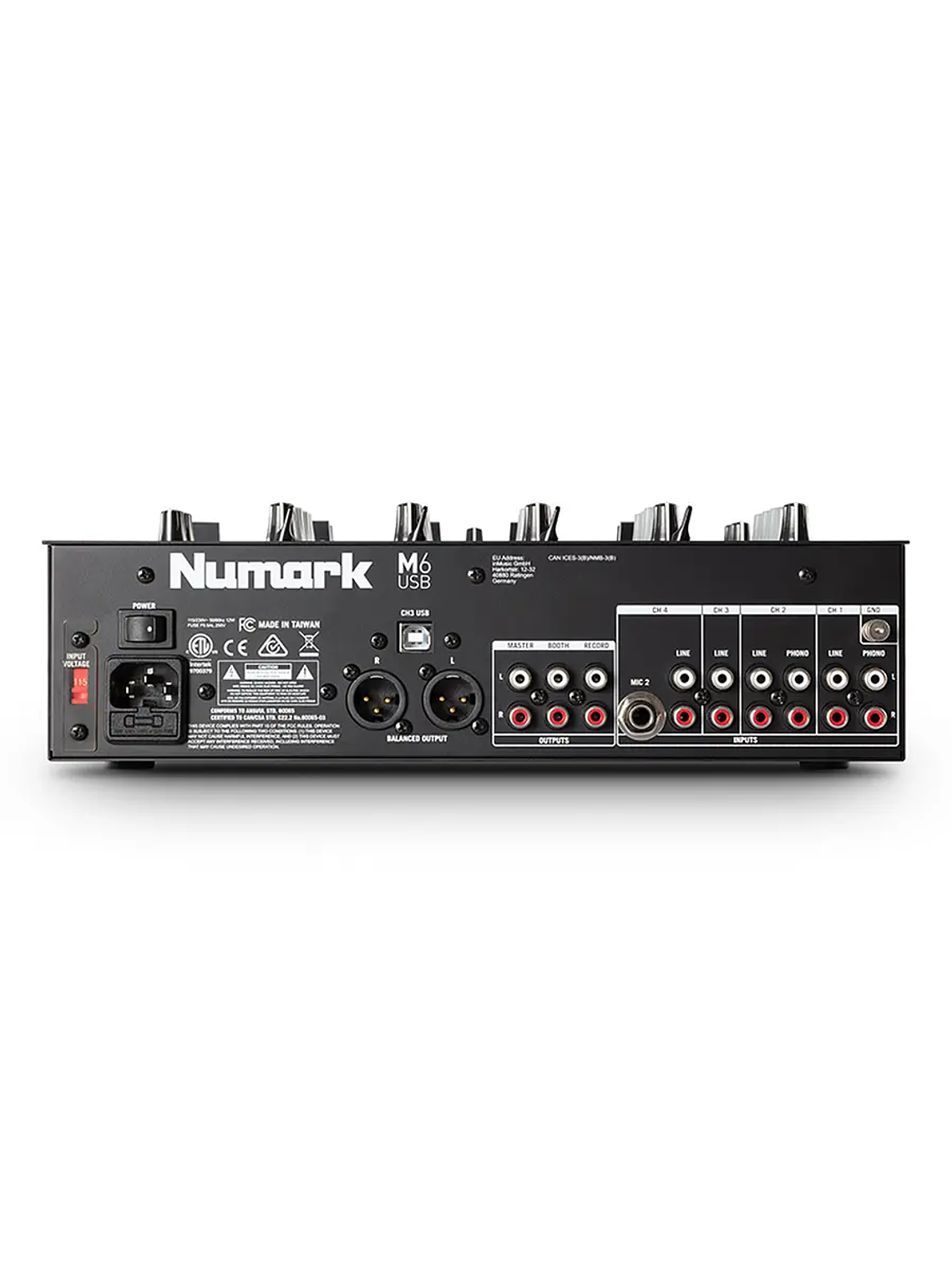 Mezclador Scratch 3 Canales Para Djs M6 Usb Black Numark 2
