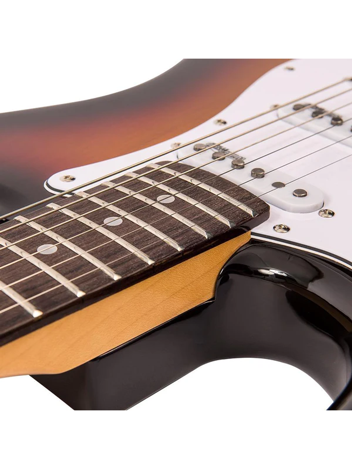 LV6SBB Guitarra eléctrica stratocaster para zurdo Vintage 4