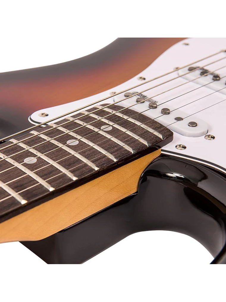 LV6SBB Guitarra eléctrica stratocaster para zurdo Vintage 4