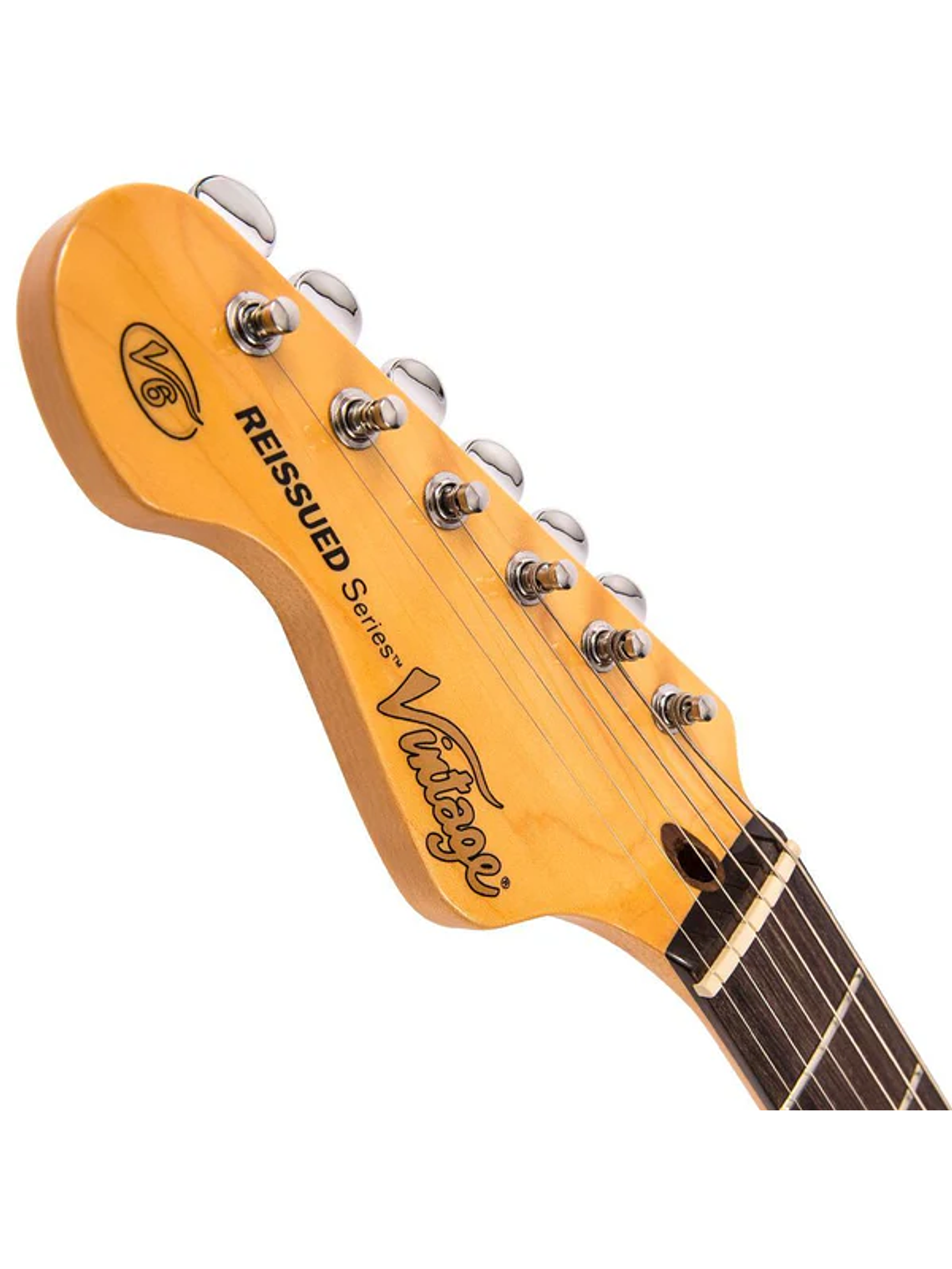 LV6SBB Guitarra eléctrica stratocaster para zurdo Vintage 5