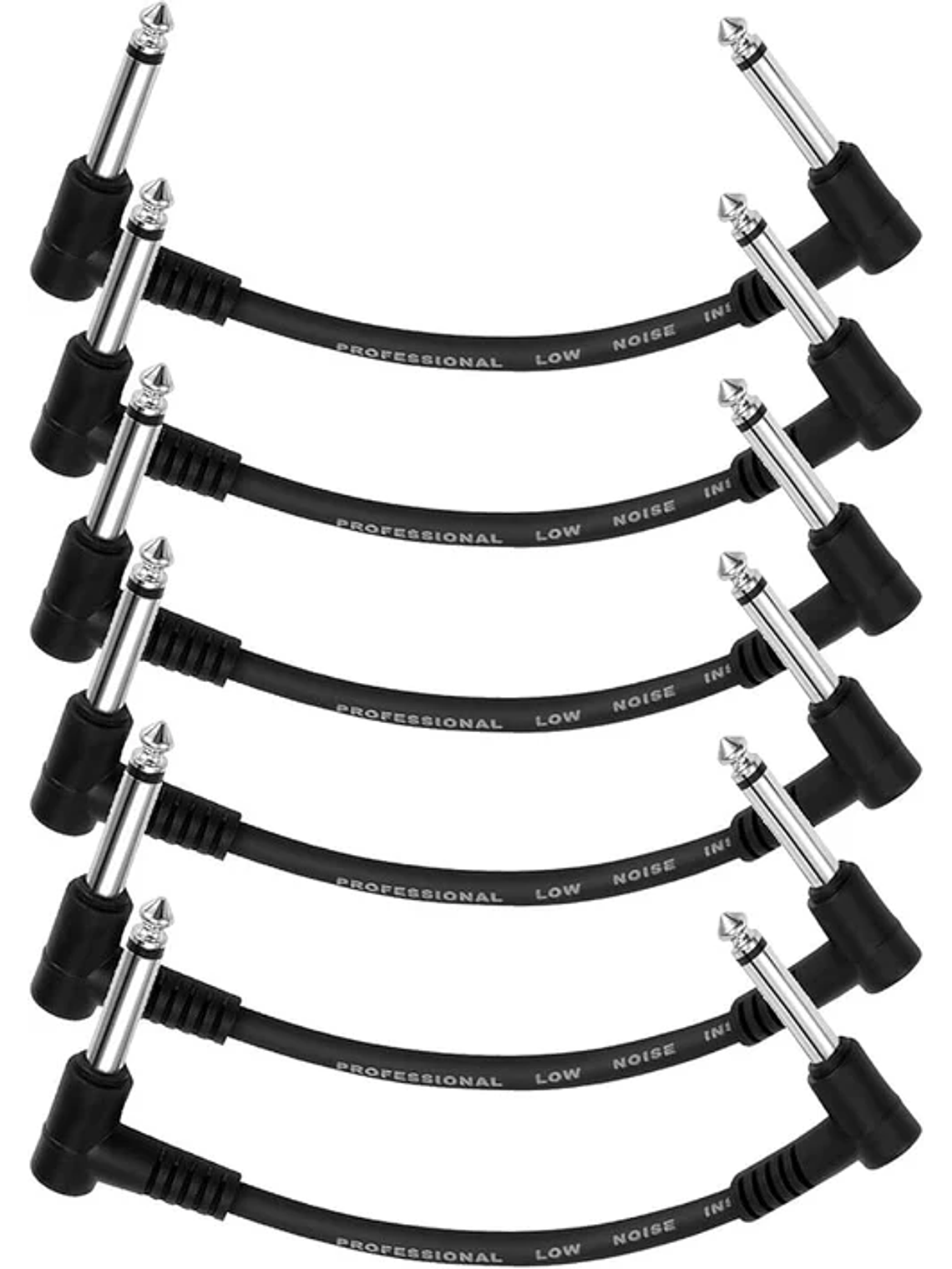 EC1048 Set 6 Cables Patch 15cm Negros Donner 1