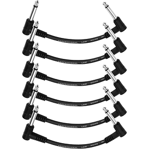 EC1048 Set 6 Cables Patch 15cm Negros Donner
