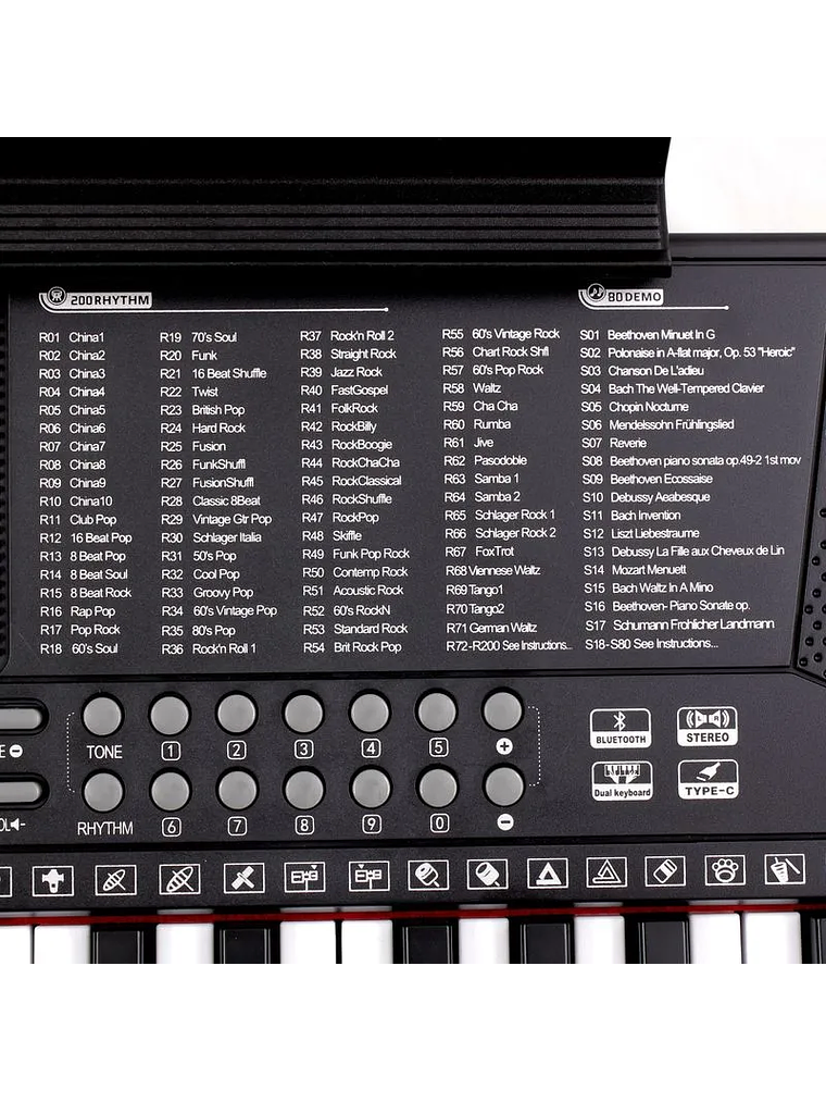 Teclado personal multifunción 61 teclas Walters BD-683D 6