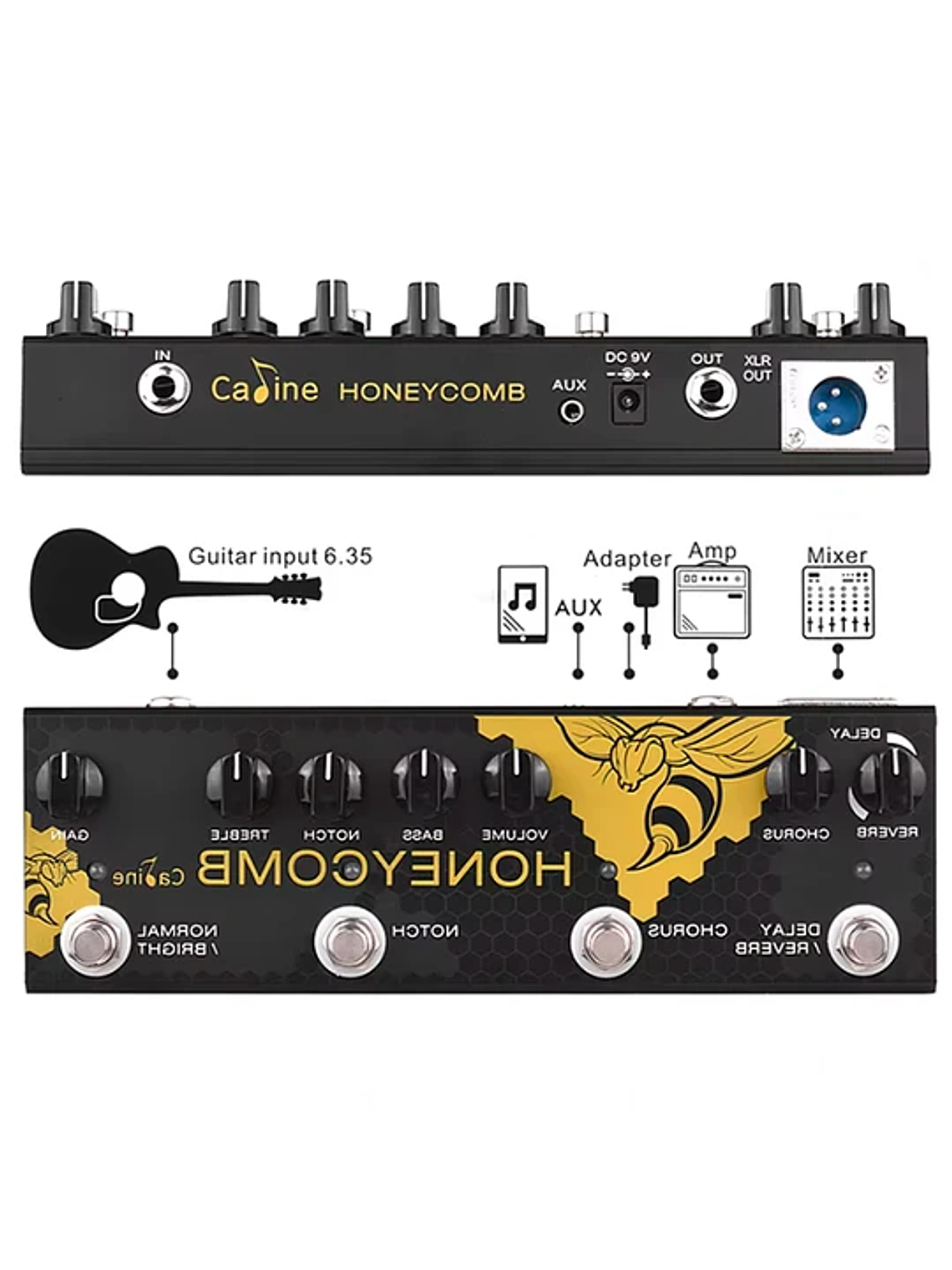Multiefecto Acústica CP-48 Honey Comb Caline 3