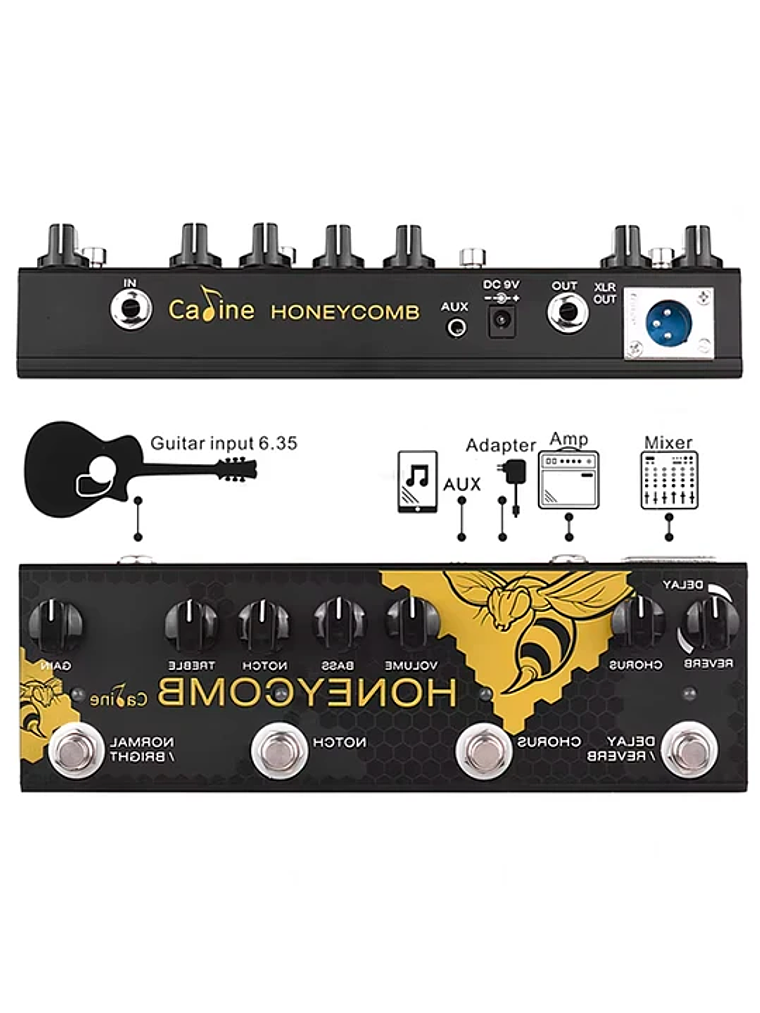 Multiefecto Acústica CP-48 Honey Comb Caline 3