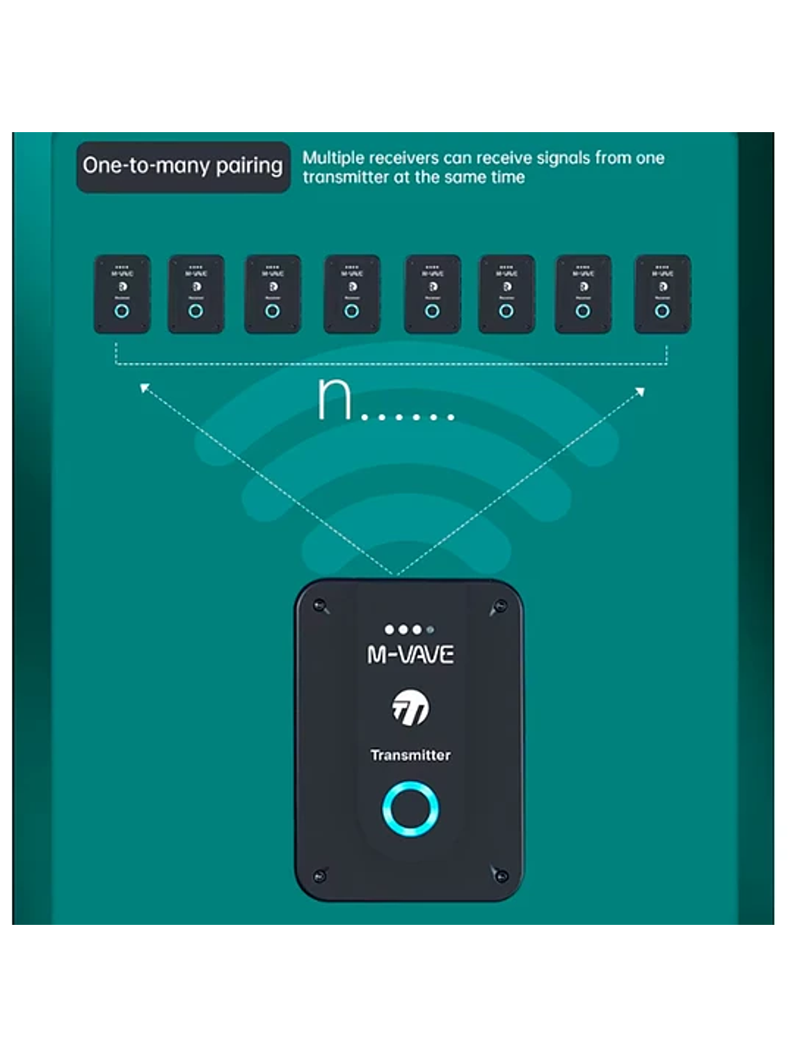 Receptor Monitor Inalámbrico WP-9 M-Vave  2